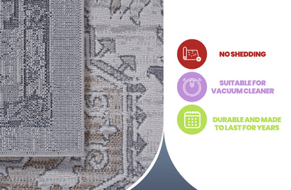 Marfi - 6' X 9' Abstract Area Rug - Light Gray