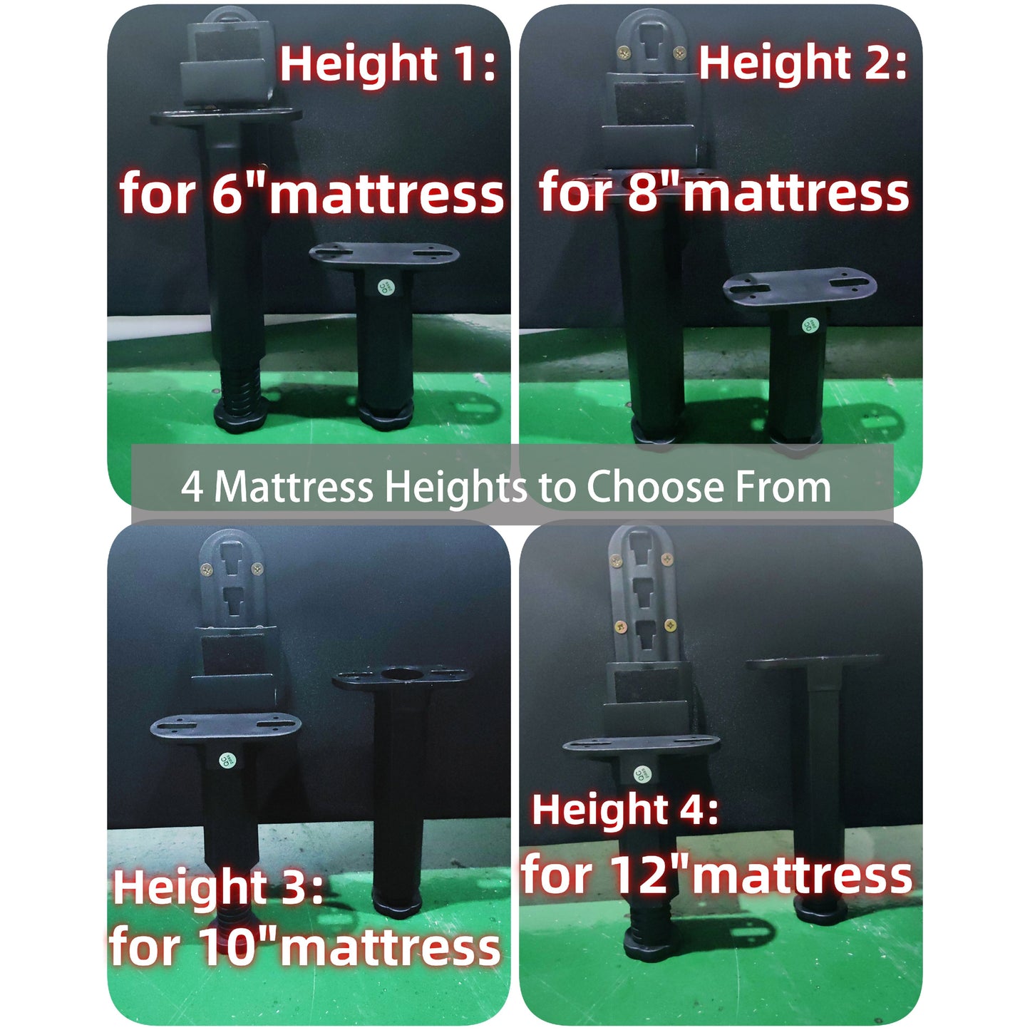 Queen Size Luxury Upholstered Platform Bed With Oversized Padded Backrest And Solid Wood Frame, Suitable For Multiple Heights Of Mattresses - Green