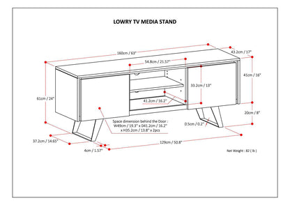 Lowry - TV Media Stand - Walnut