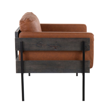 Kari - Farmhouse Chair - Black / Gray / Camel