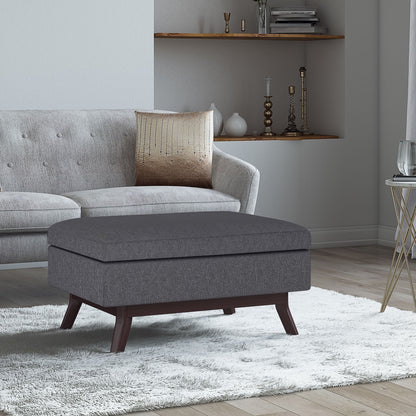 Owen - Coffee Table Storage Ottoman - Slate Gray
