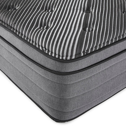 Pure Ice - 15" Queen Eurotop Ultra Plush Mattress - Black