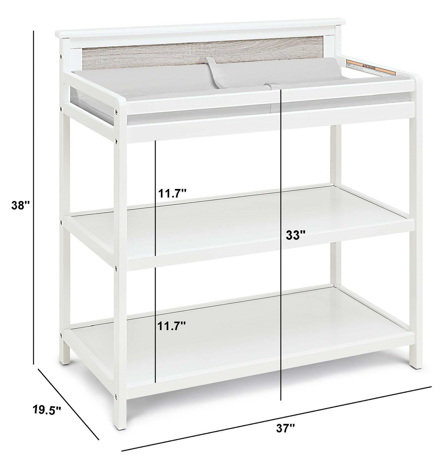 Connelly - Changing Table - Gray, Rockport Gray