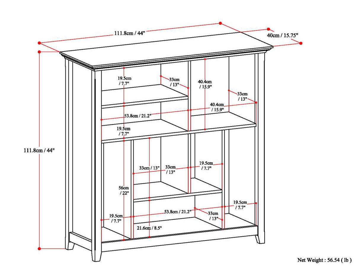 Amherst - Multi Cube Bookcase And Storage Unit - White