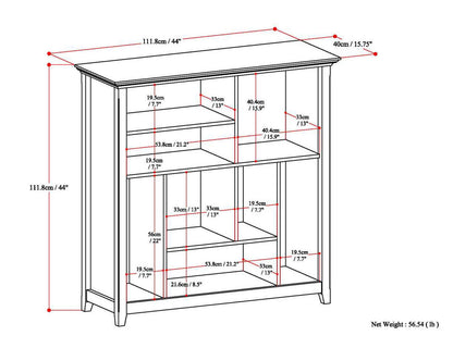 Amherst - Multi Cube Bookcase And Storage Unit - Distressed Gray