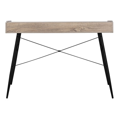 Computer Desk For Home Office, Laptop, Storage Shelves, Contemporary Versatile Placement - Taupe
