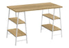 Computer Desk For Home Office, Laptop, Storage Shelves, Contemporary & Modern - Natural