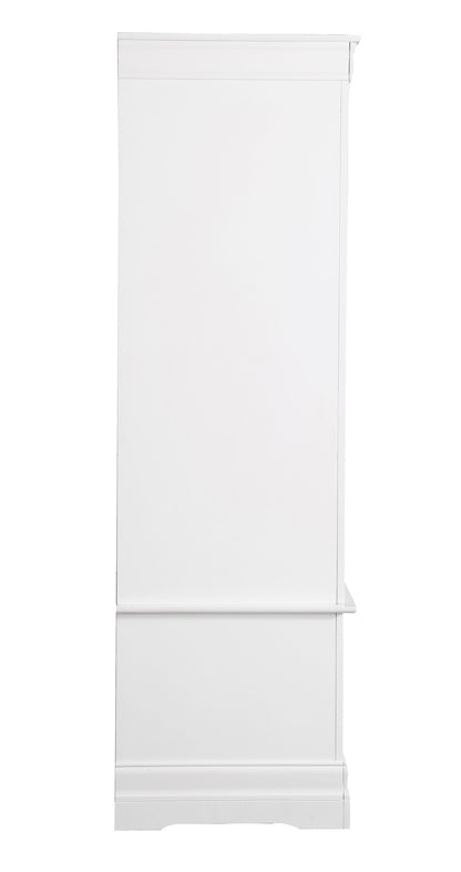Elegant Traditional Armoire - White
