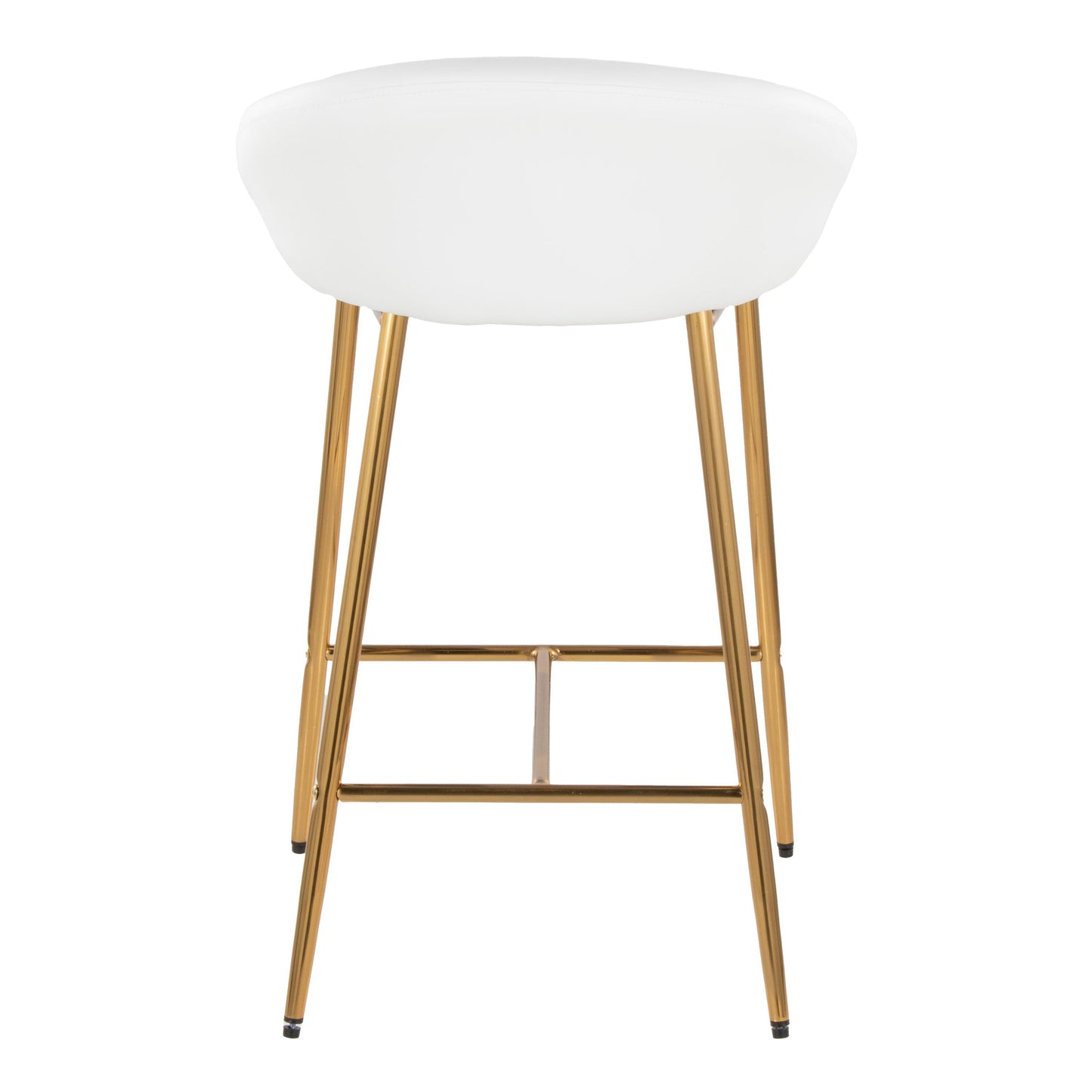 Matisse - Glam Counter Stool (Set of 2) - Gold / White