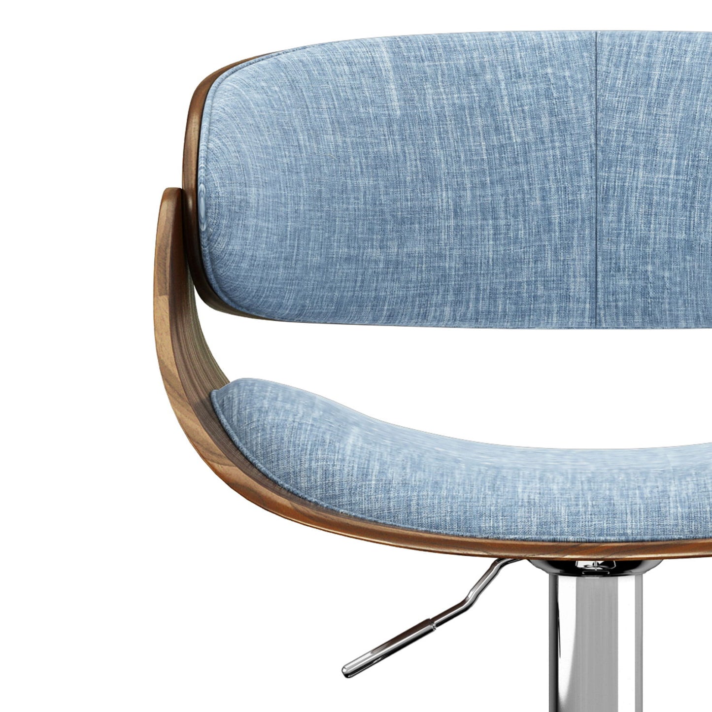Amery - Adjustable Swivel Bar Stool - Denim Blue