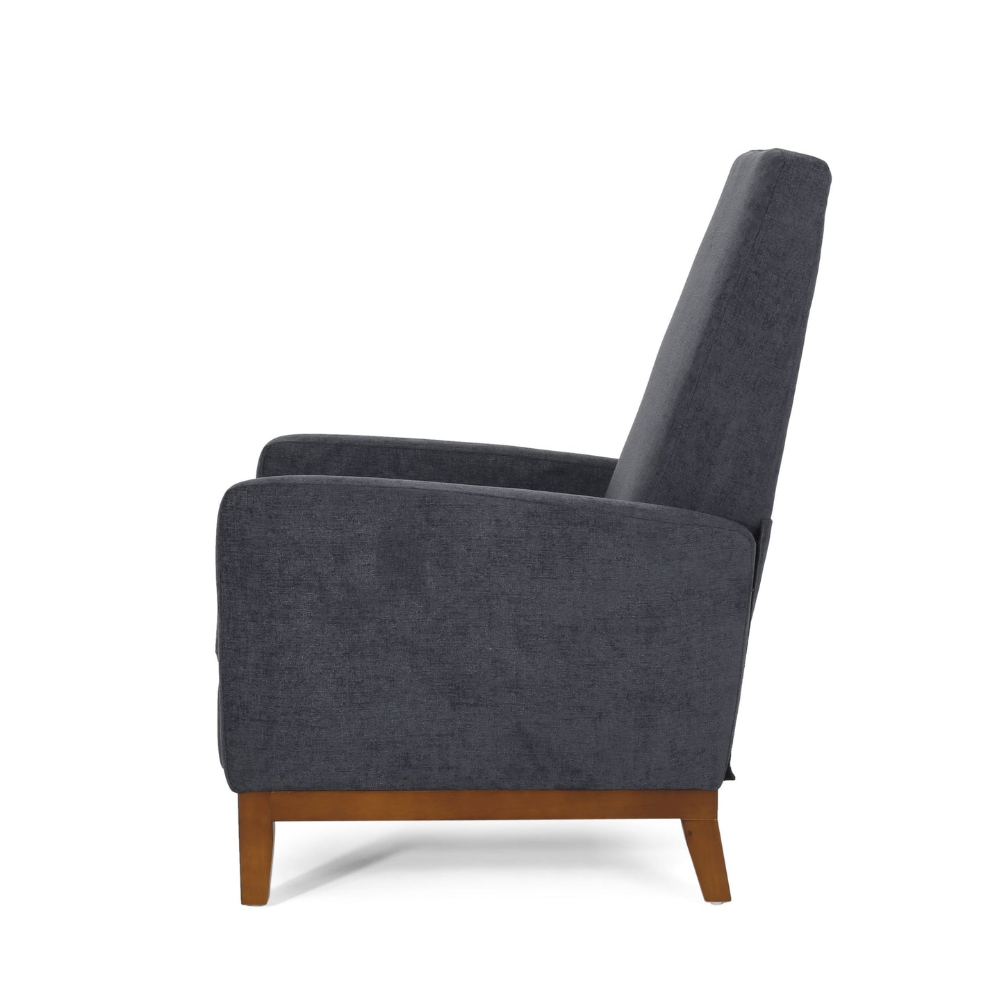 Wide Hand Manual Club Recliner - Charcoal