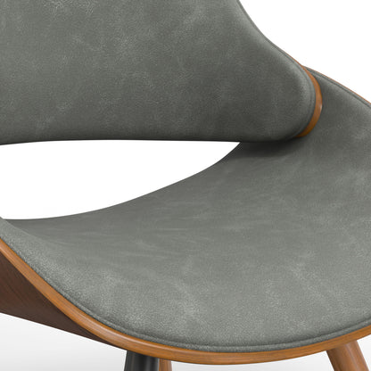 Malden - Bentwood Dining Chair With Wood Back - Distressed Gray
