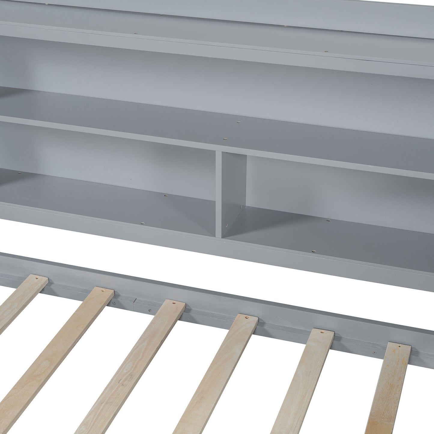 Full Size Daybed With 3 Drawers USB Ports And Desk - Gray