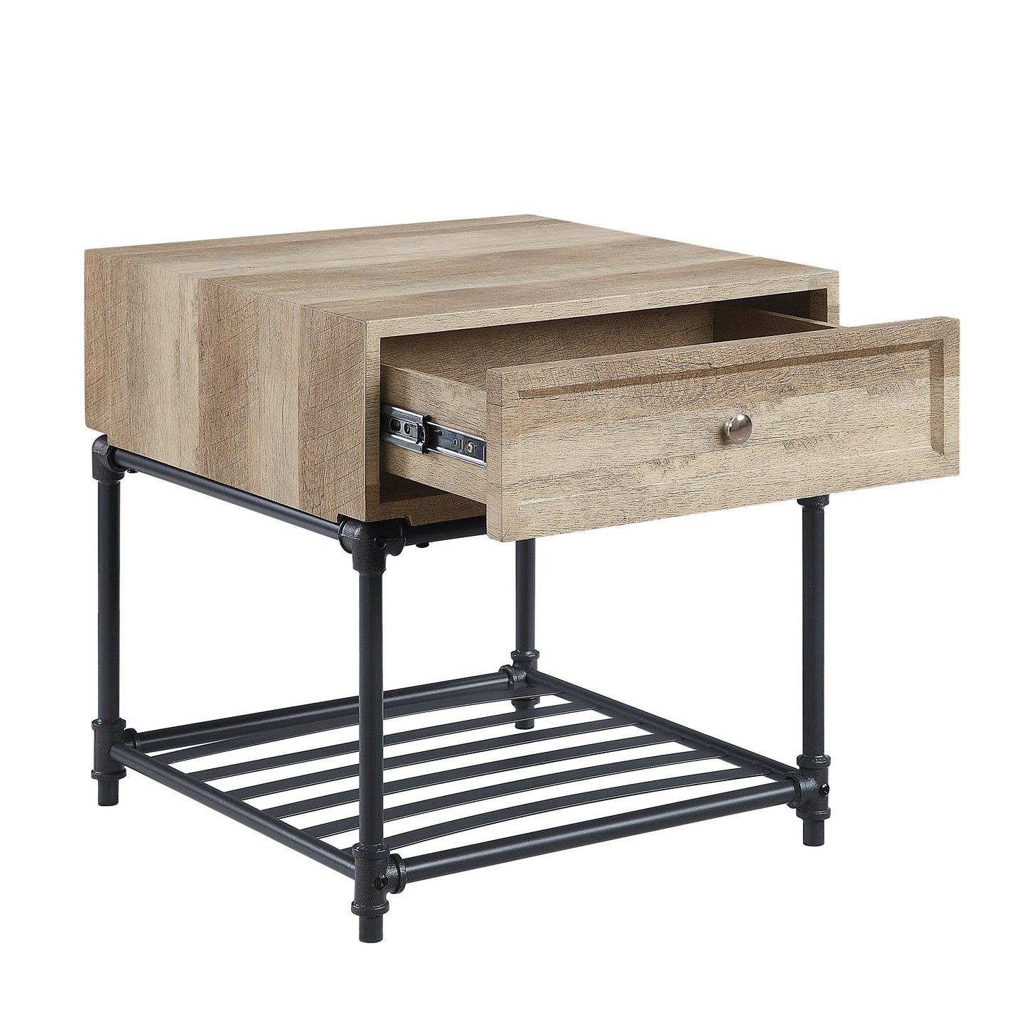 Brantley - End Table - Oak / Sandy Gray