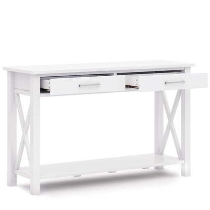 Kitchener - Console Sofa Table - White