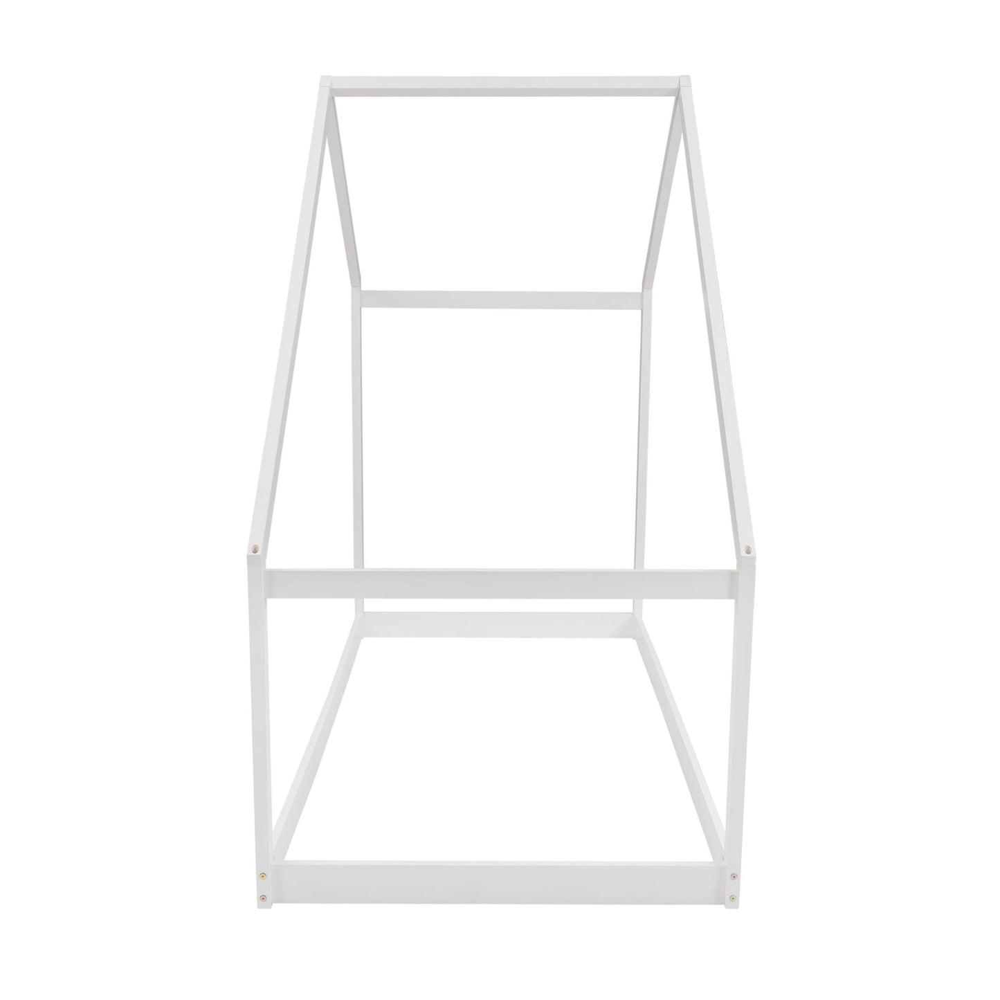 Twin Size Playhouse Style Bed - White