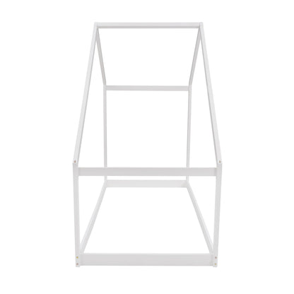 Twin Size Playhouse Style Bed - White