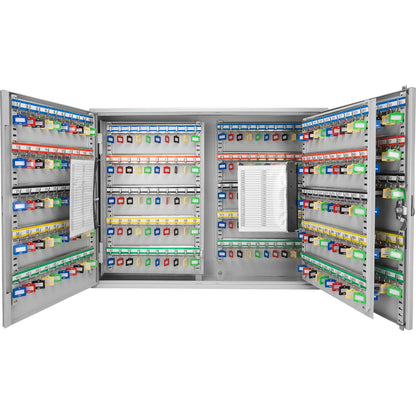 400 Key Adjustable Key Cabinet With Key Lock - Gray