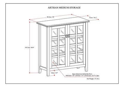 Artisan - Medium Storage Cabinet - Black