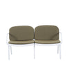Luna - Outdoor Patio Loveseat - White / Green