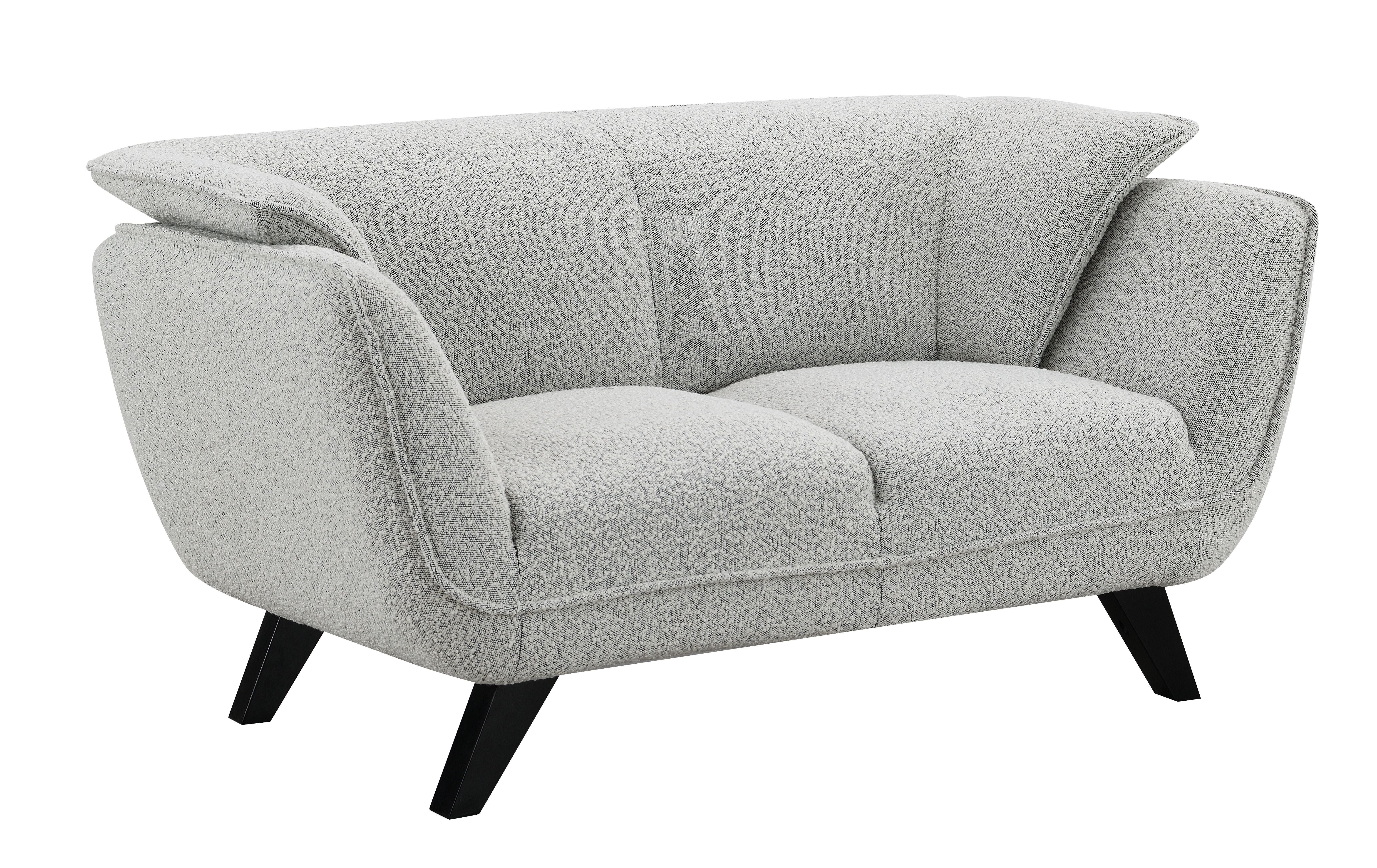 Nayeli - Boucle Loveseat - Light Gray