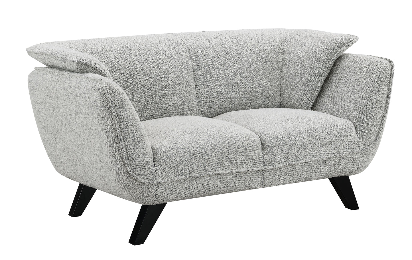 Nayeli - Boucle Loveseat - Light Gray