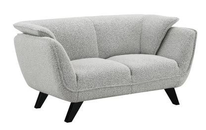 Nayeli - Boucle Loveseat - Light Gray