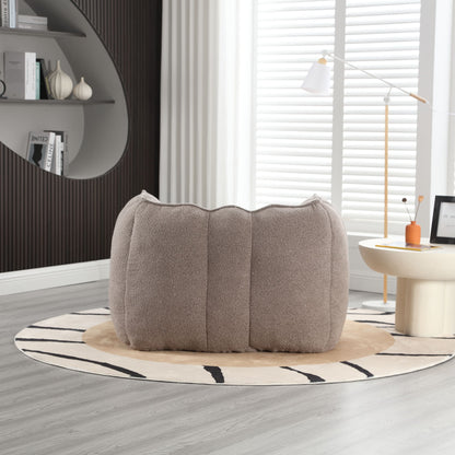 Soft Bean Bag Chair With High Resilient Foam (Chips) - Coffee