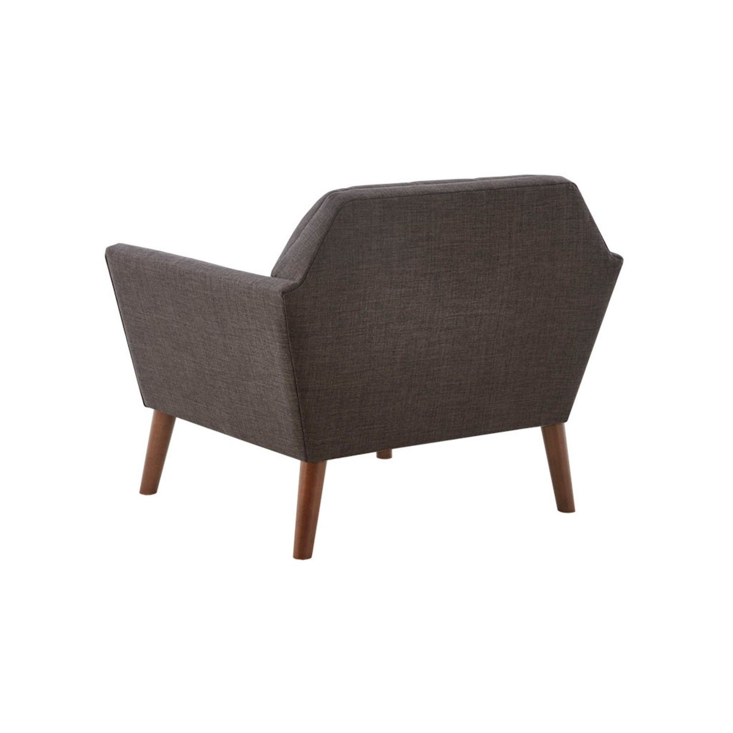 Lounge Chair Mid - Century Modern Style Polyester - Charcoal