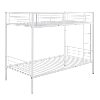 Twin Over Twin Bunk Bed - White