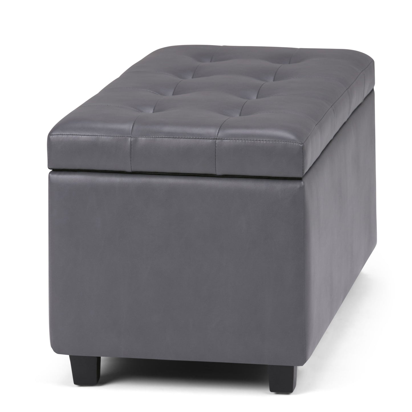 Cosmopolitan - Storage Ottoman - Stone Gray