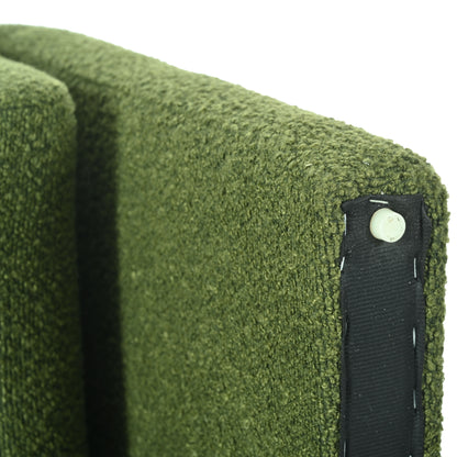 Modern Boucle Upholstered Accent Chair Sturdy Support & Luxurious Comfort Solid, Manufactured Wood - Green