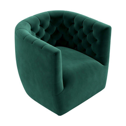 Delaney - Swivel Stylish Chair - Green