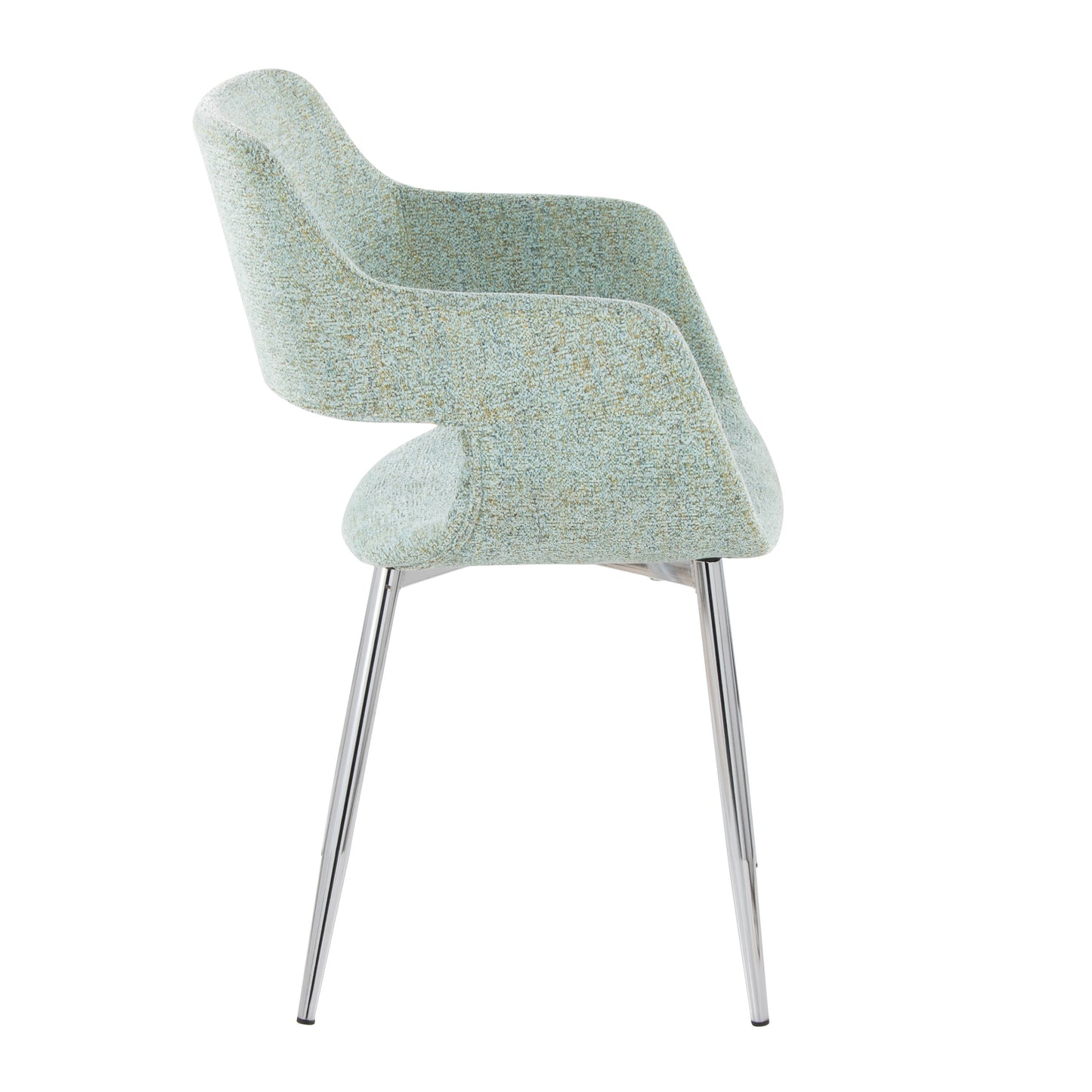 Margarite - Contemporary Dining / Chair (Set of 2) - Chrome / Light Green