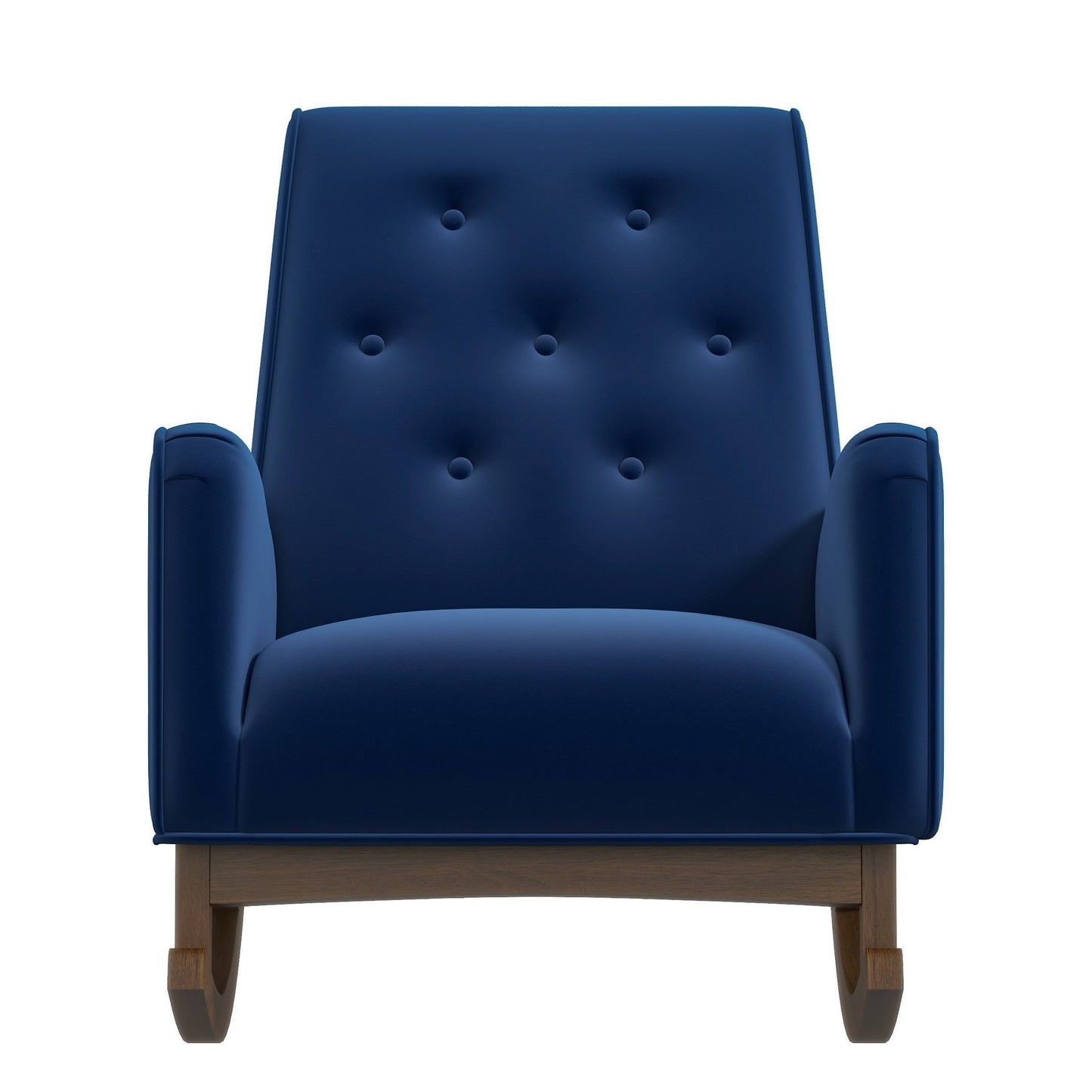 Demetrius - Solid Wood Rocking Chair - Blue