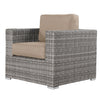 Patio Chair With Cushions, Durable Cushions - Gray Mix
