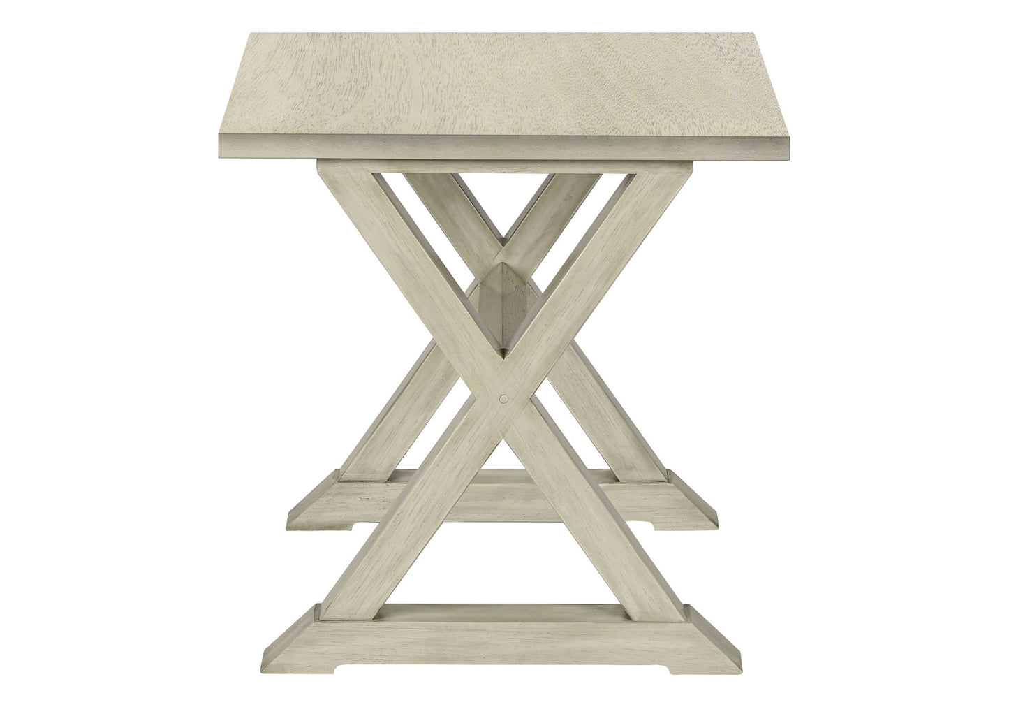Accent End Table, Square, Transitional - White