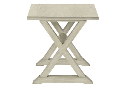 Accent End Table, Square, Transitional - White