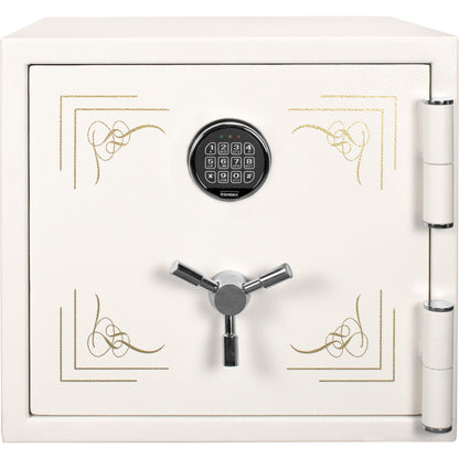 1.91 Cubic Ft Keypad Fireproof Jewelry Safe - White