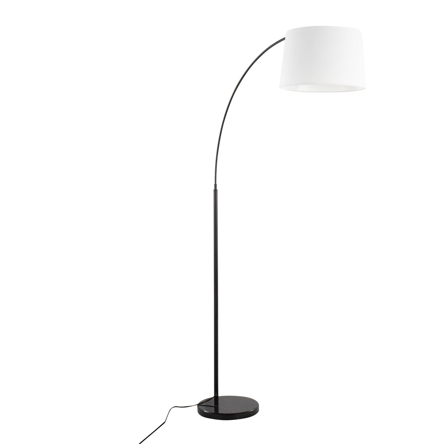 March - Contemporary Floor Lamp - Black / White