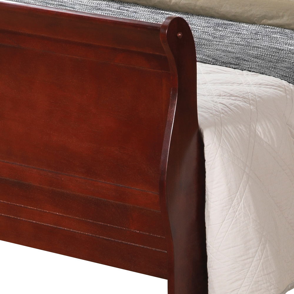 Queen Bed Frame Elegant - Cherry