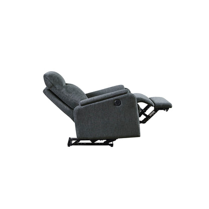 Recliner Chair With Power Function Easy Control Big Stocks, Recliner Single Chair - Dark Gray