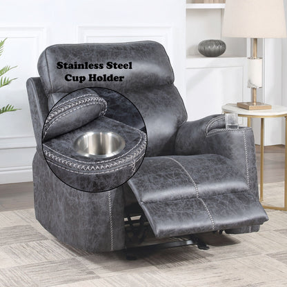 Hirah - 3 Piece Living Room Set - Dark Gray