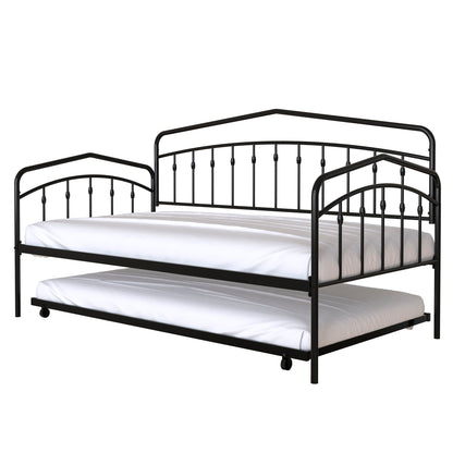 Fox - Twin Daybed With Twin Trundle - Black