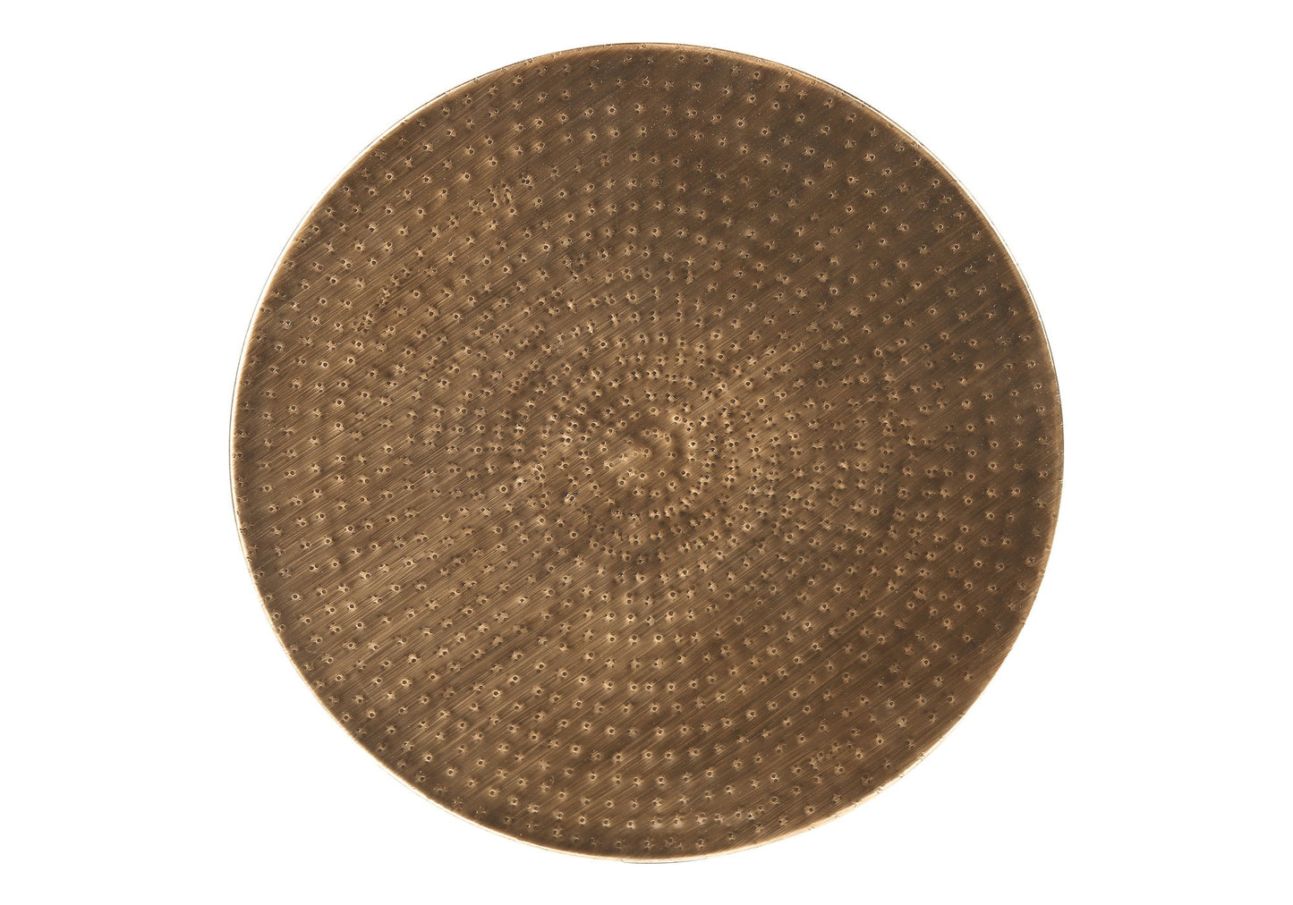 Drum Accent Side Table, Contemporary And Modern - Copper