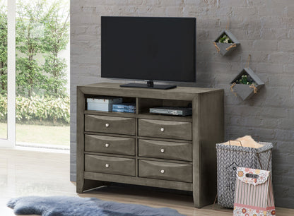 Marilla - Media Chest - Gray