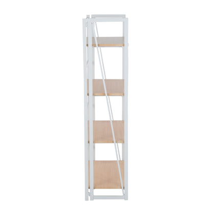 Dakota - Contemporary Bookcase - White / Natural