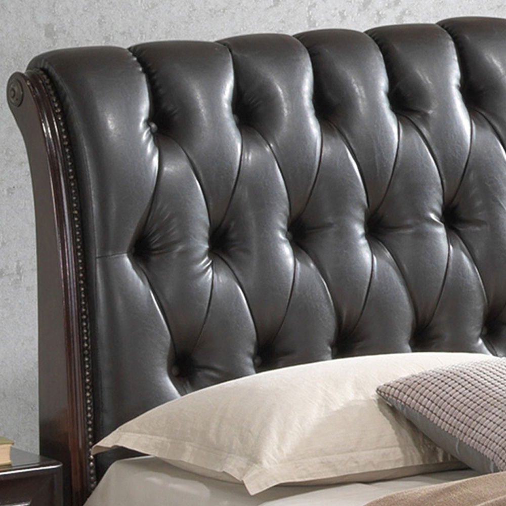 King Storage Bed Elegant - Cappuccino