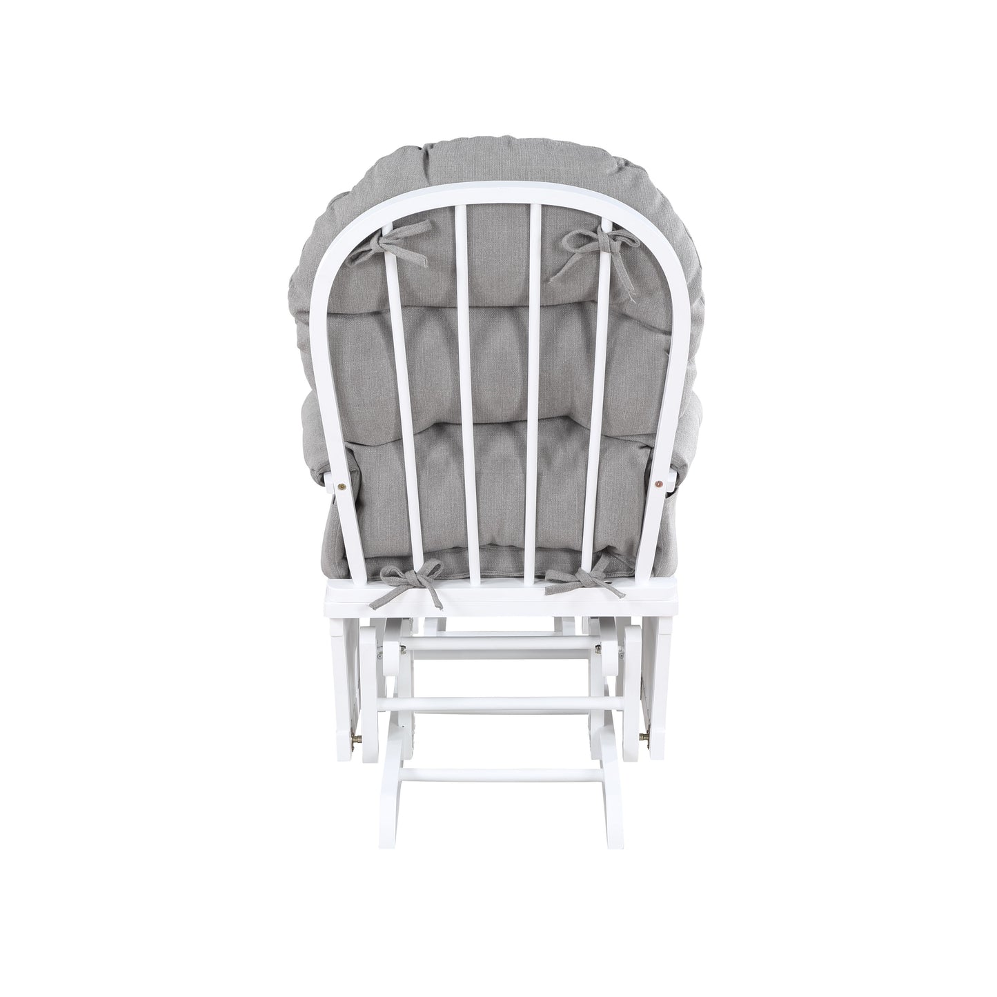 Madison - Glider & Ottoman - White / Oyster