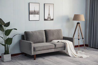 Plush Comfort Loveseat - Gray